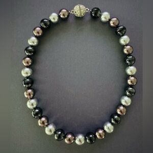 Multi-Color Faux Pearl Necklace